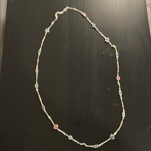 Kendra Scott Pink and Blue Necklace Dainty Modern Design